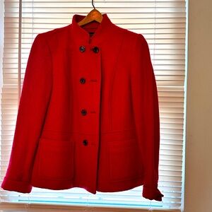 Gorgeous red wool jacket from Talbots